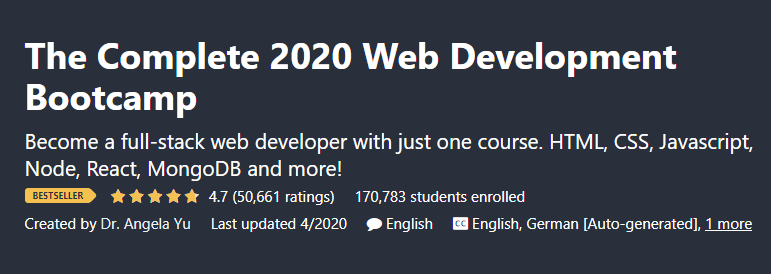 Full stack development course